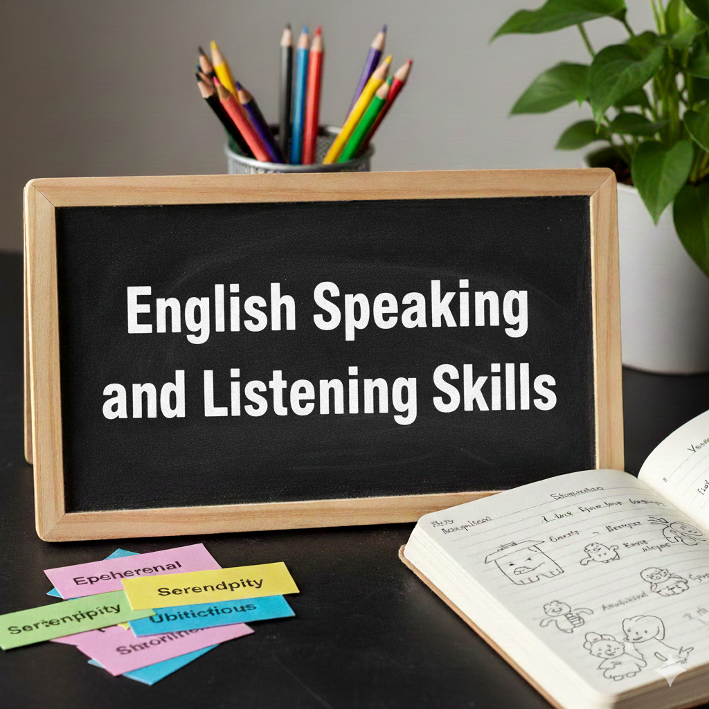Four people of different ethnicities sit at a round table in a cafe, smiling and engaged in an active conversation.